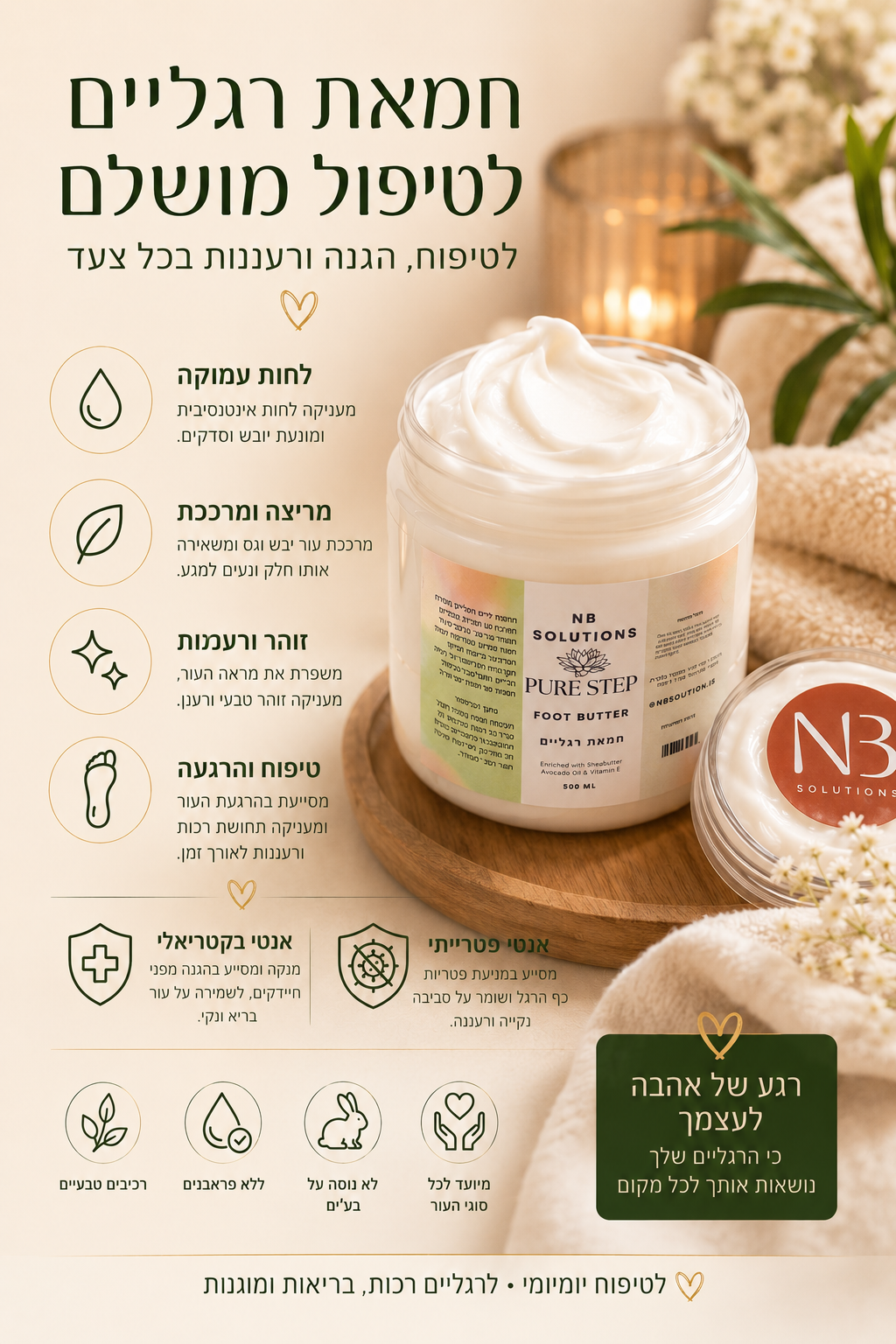 Anti Bacterial Butter- חמאה עשירה  אנטי-בקטריאלית